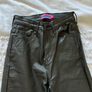 Edikted faux leather pants